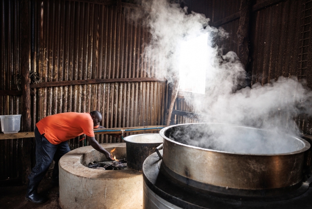 A larger biodigester was constructed at a community school and it  cooks porridge for over 350 students.