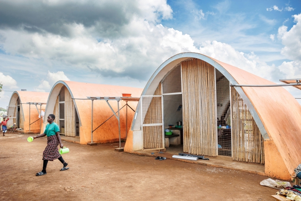 To complement the existing sources of energy and innovations, the Climate Adaptation &amp;amp; Mitigation Project (CAMP+) was also introduced. At Kagoma Reception Centre in Kyangwali refugee settlement, a  large solar power kitchen was constructed under the project, with 30 cooking stoves  (The ECOCA) and saucepans, each having a storage cabin and a space of about 1 meter between each stove. These kitchens are constructed under protective domes, each having 10 stoves.