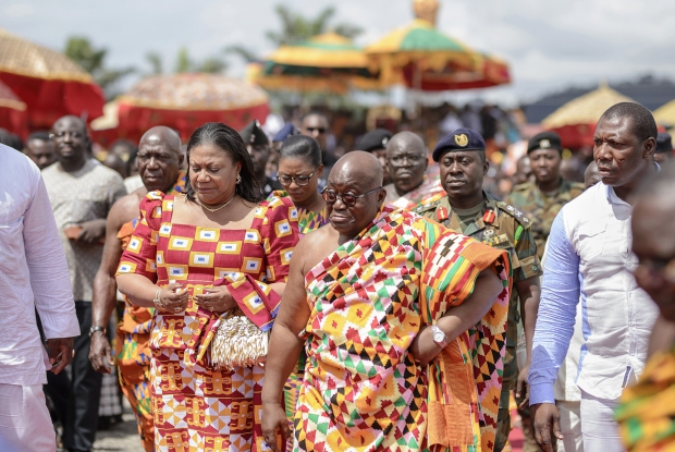 President Nana Addo Dankwa Akufo-Addo arrives for the event. &copy; Jjumba Martin 2018