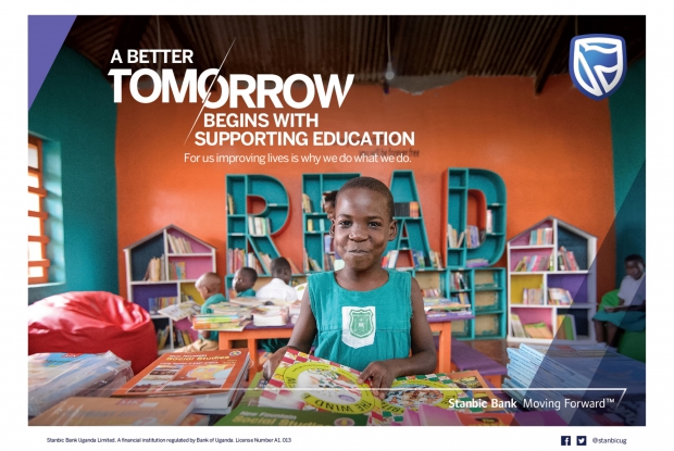 &ldquo;A Better Tomorrow begins with supporting Education&rdquo; - Stanbic Bank 2018 - Jjumba Martin