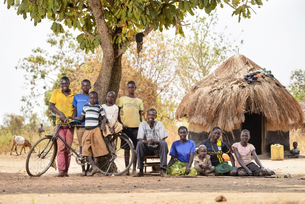One Ugandan farmer's family. &copy; Jjumba Martin, AgDevCo 2018