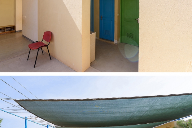 Climate-responsive exterior design of SOS Children&rsquo;s Village Tadjourah in Djibouti, built for children&rsquo;s community living.